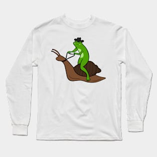 Cowboy Frog and Snail Steed Long Sleeve T-Shirt